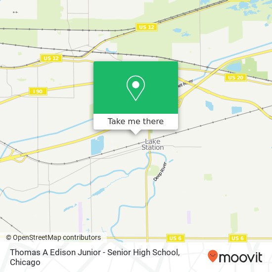Thomas A Edison Junior - Senior High School map