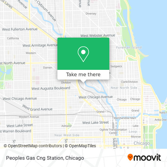 Peoples Gas Cng Station map