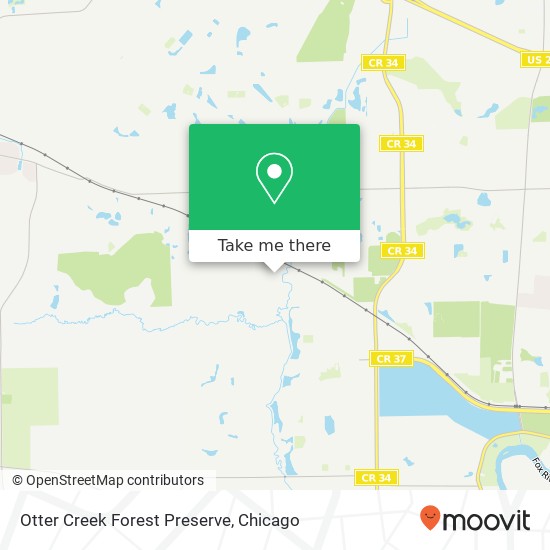 Otter Creek Forest Preserve map