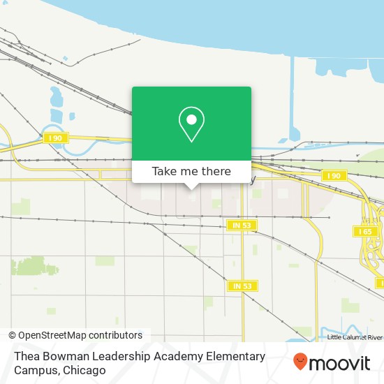 Mapa de Thea Bowman Leadership Academy Elementary Campus