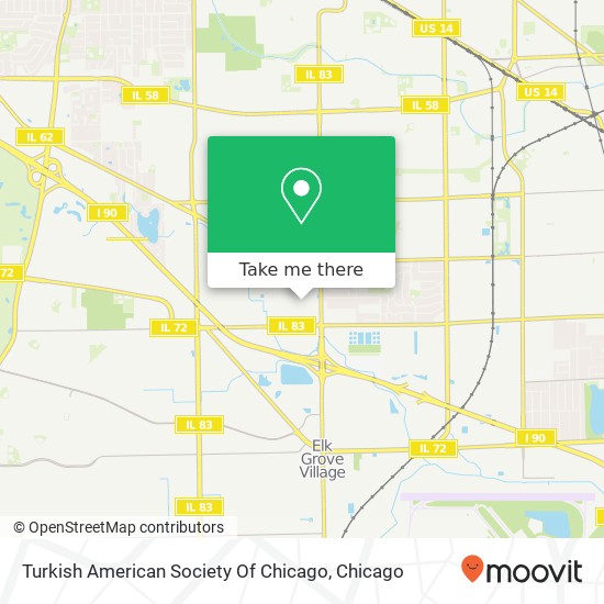 Turkish American Society Of Chicago map