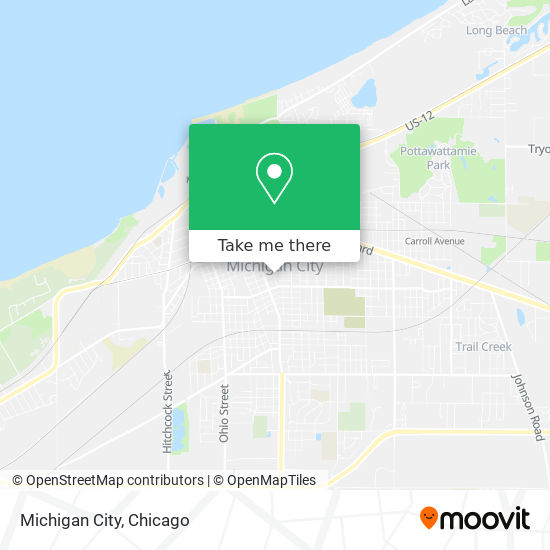 Mapa de Michigan City