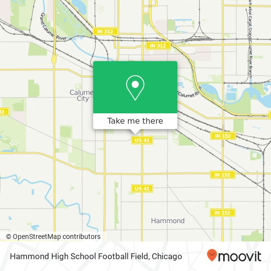 Mapa de Hammond High School Football Field