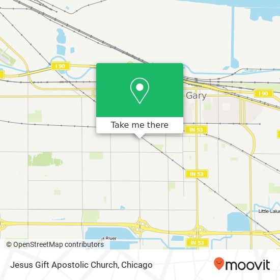 Mapa de Jesus Gift Apostolic Church