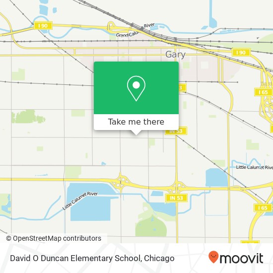 David O Duncan Elementary School map