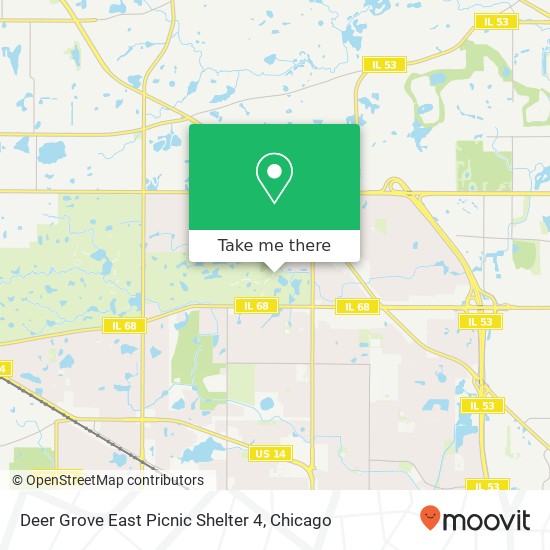 Deer Grove East Picnic Shelter 4 map