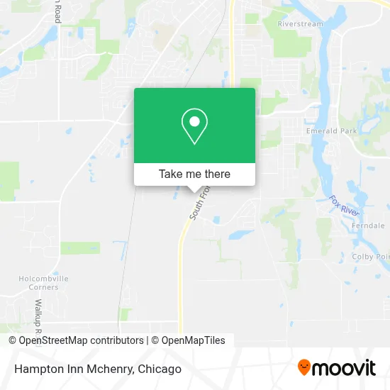 Hampton Inn Mchenry map