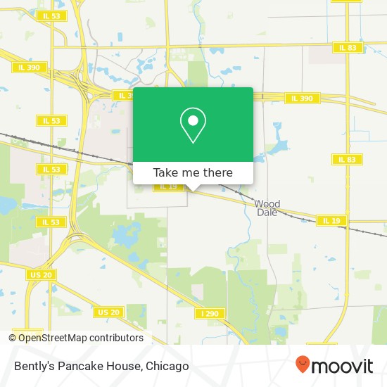 Mapa de Bently's Pancake House