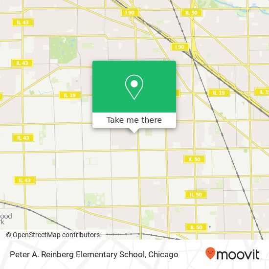 Mapa de Peter A. Reinberg Elementary School