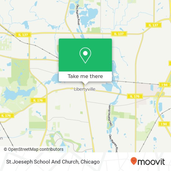 St.Joeseph School And Church map