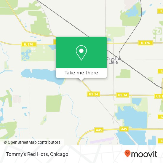 Tommy's Red Hots map