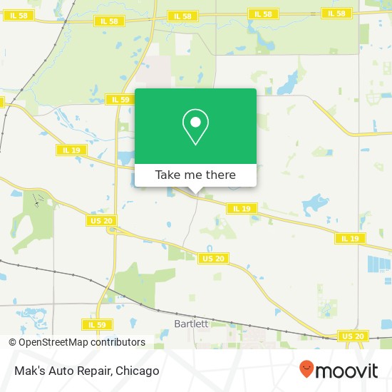 Mak's Auto Repair map