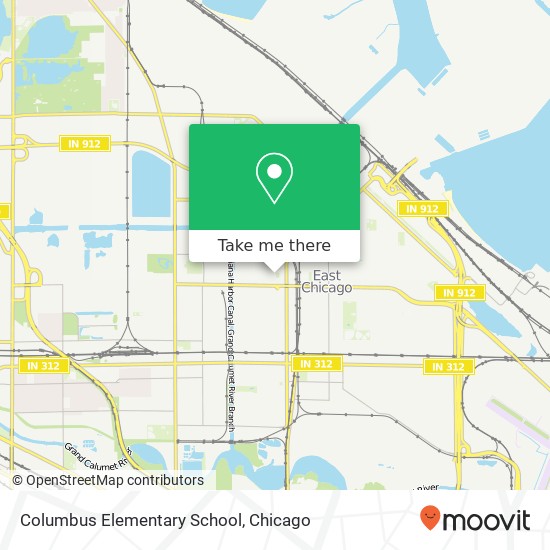 Columbus Elementary School map