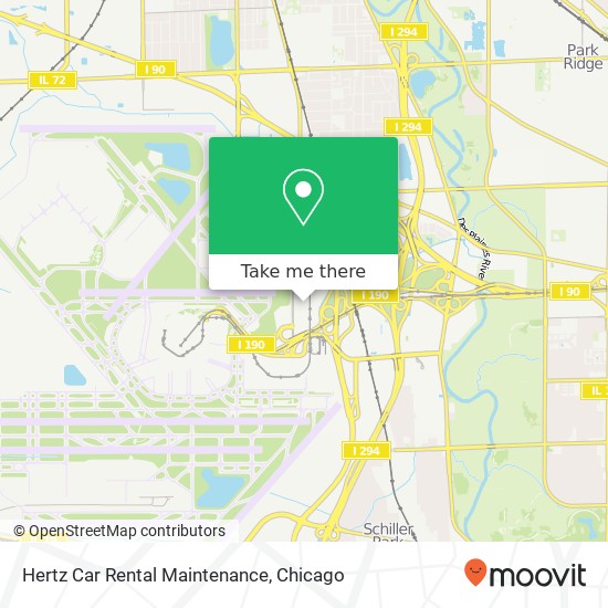 Mapa de Hertz Car Rental Maintenance