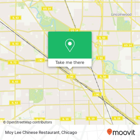 Mapa de Moy Lee Chinese Restaurant