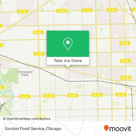 Mapa de Gordon Food Service
