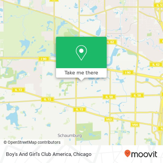 Boy's And Girl's Club America map