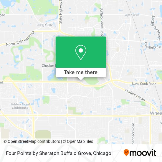 Four Points by Sheraton Buffalo Grove map