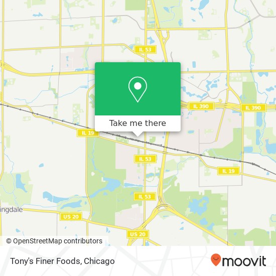 Tony's Finer Foods map