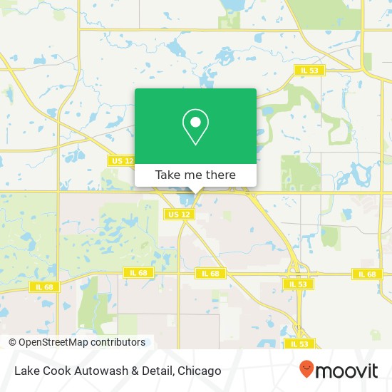 Lake Cook Autowash & Detail map