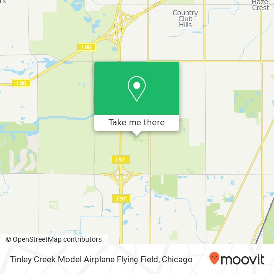 Tinley Creek Model Airplane Flying Field map