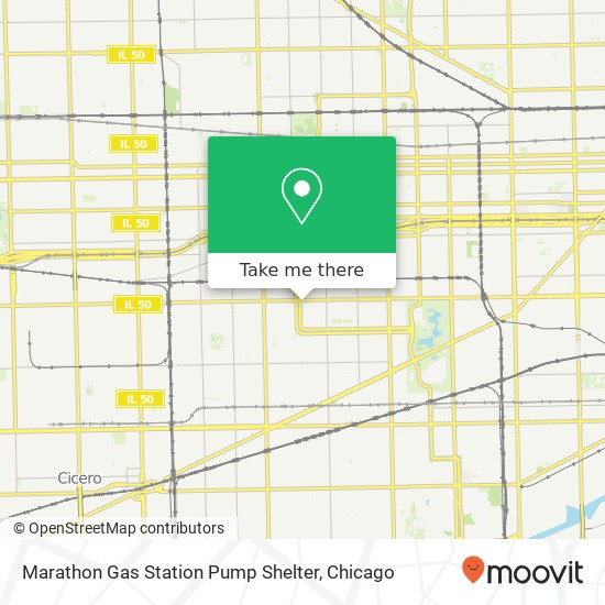 Marathon Gas Station Pump Shelter map