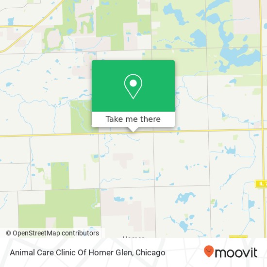 Mapa de Animal Care Clinic Of Homer Glen