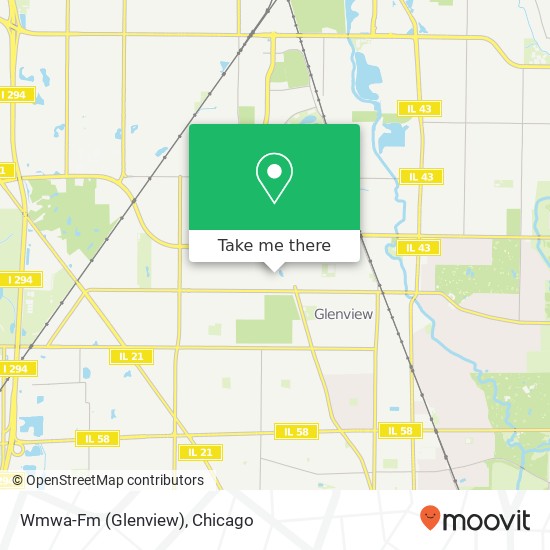 Mapa de Wmwa-Fm (Glenview)