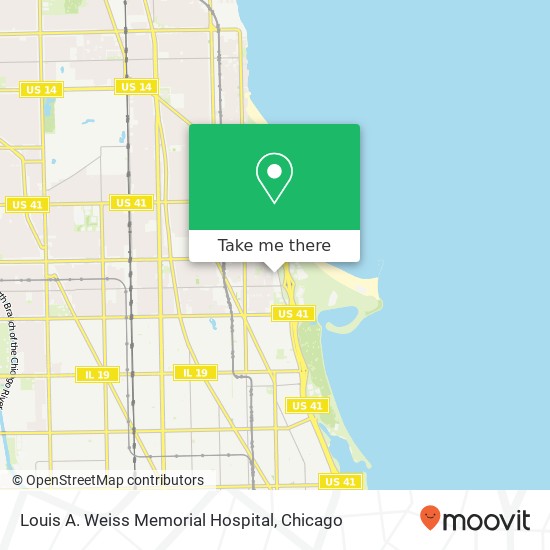 Louis A. Weiss Memorial Hospital map