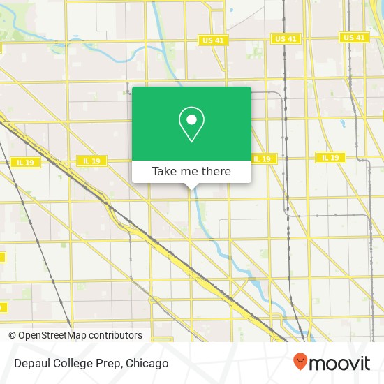 Mapa de Depaul College Prep