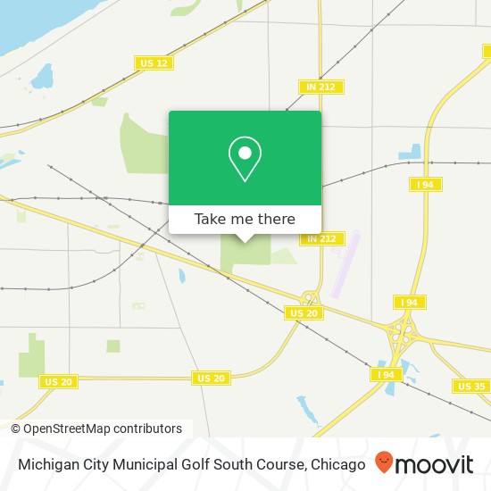 Mapa de Michigan City Municipal Golf South Course