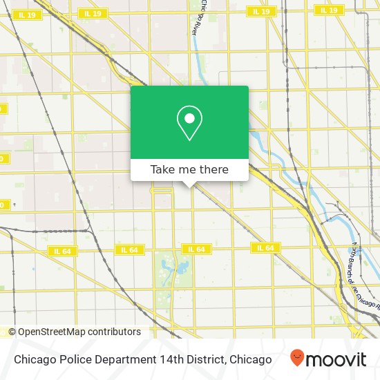 Chicago Police Department 14th District map