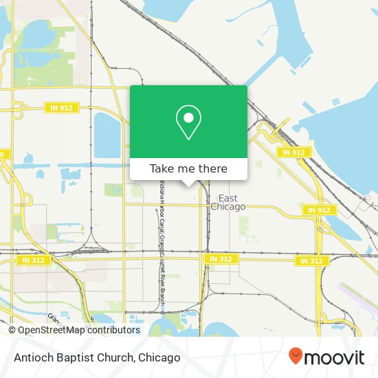 Antioch Baptist Church map