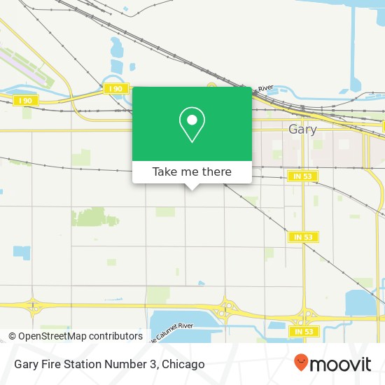 Mapa de Gary Fire Station Number 3