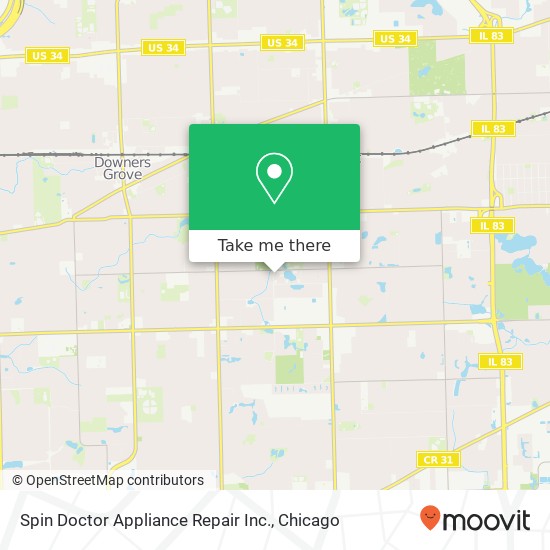 Spin Doctor Appliance Repair Inc. map