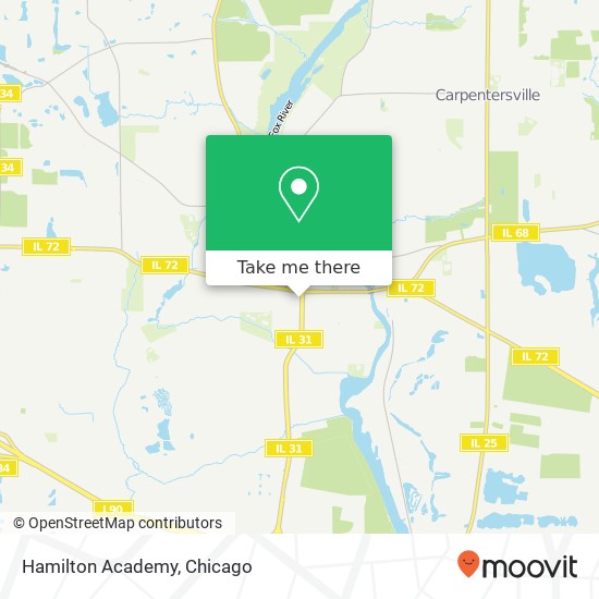 Hamilton Academy map