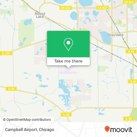 Campbell Airport map