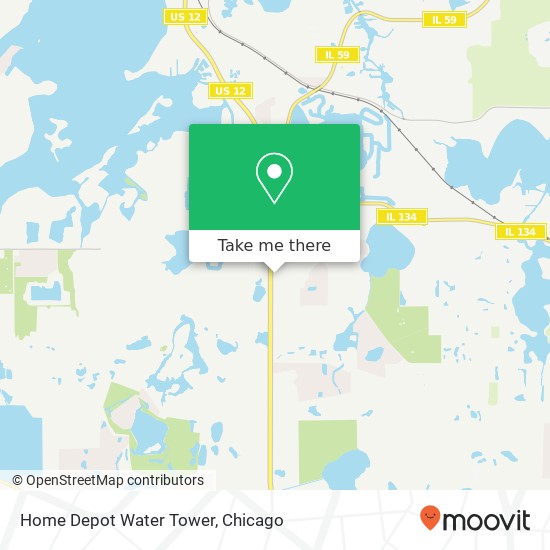 Mapa de Home Depot Water Tower