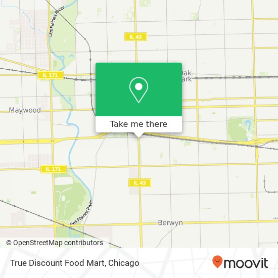 Mapa de True Discount Food Mart