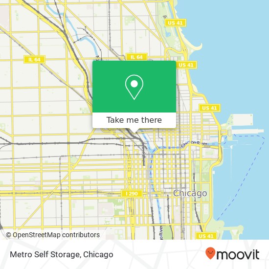 Metro Self Storage map