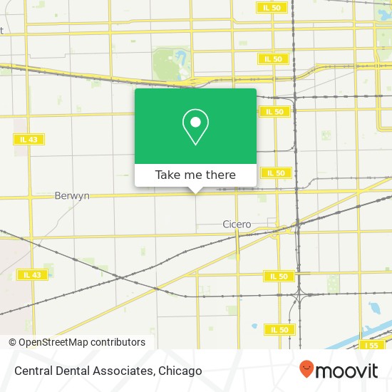 Central Dental Associates map