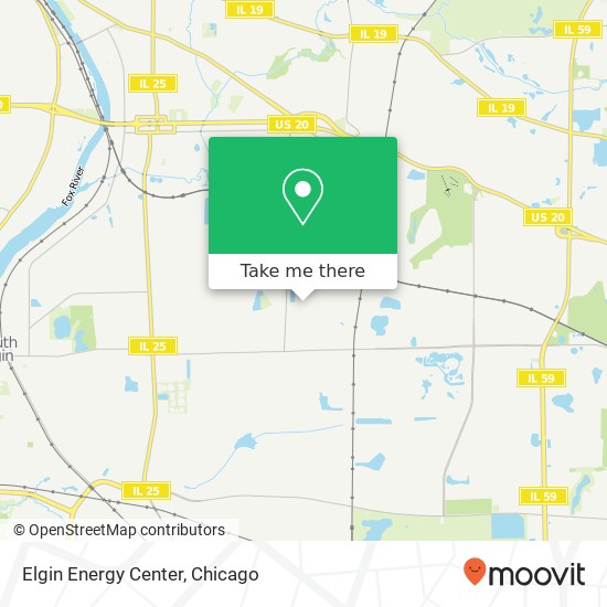 Elgin Energy Center map