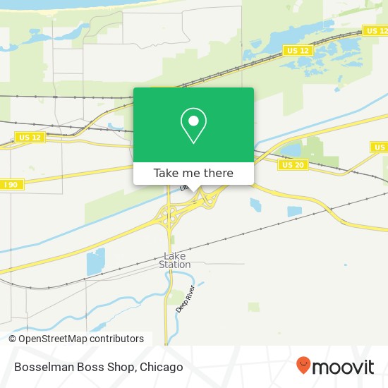 Mapa de Bosselman Boss Shop