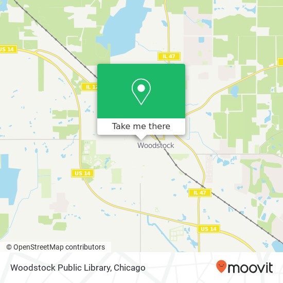 Mapa de Woodstock Public Library