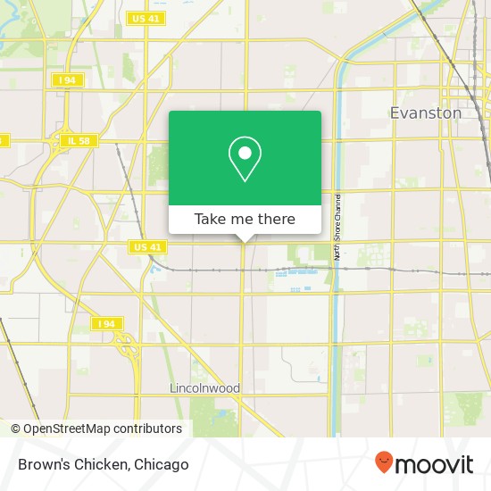 Mapa de Brown's Chicken