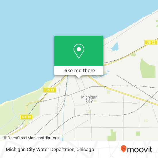 Mapa de Michigan City Water Departmen