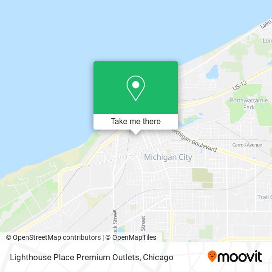 Mapa de Lighthouse Place Premium Outlets