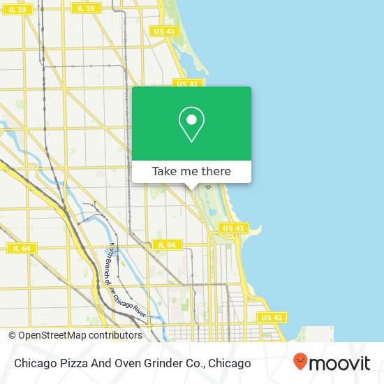 Mapa de Chicago Pizza And Oven Grinder Co.