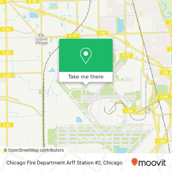 Mapa de Chicago Fire Department Arff Station #2