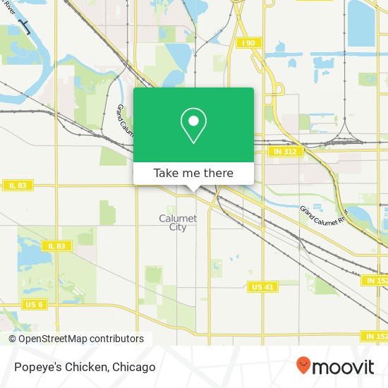 Mapa de Popeye's Chicken